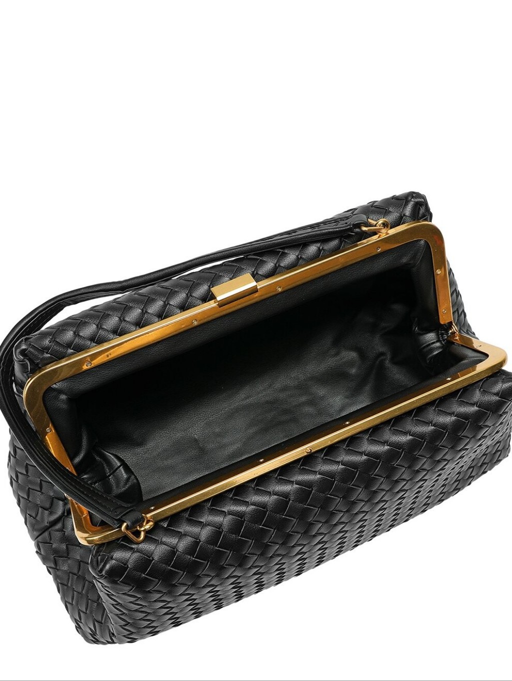 Tiffany & Fred Paris Leather Clutch/Shoulder Bag Black Nwt — image 3 of 4